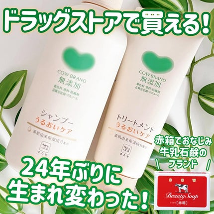 シャンプー/トリートメント <うるおいケア>/カウブランド無添加/市販シャンプーを使ったクチコミ(1枚目)