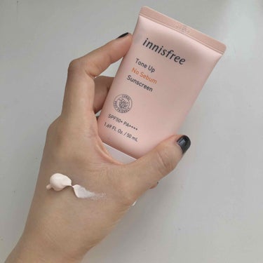 トーンアップ ノーセバム サンスクリーン SPF50+ PA++++/innisfree/日焼け止め・UVケアを使ったクチコミ（1枚目）