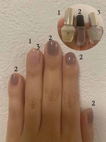カラフルネイルズ/キャンメイク/マニキュアを使ったクチコミ(2枚目)