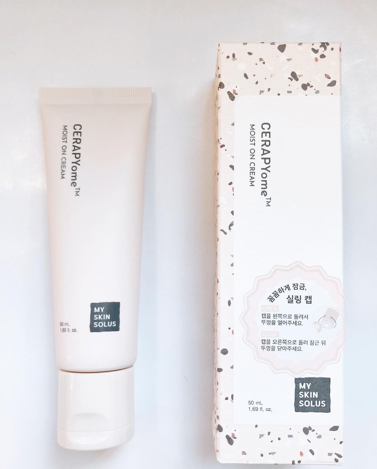 CERAPYome Moist On Cream/my skin solus/フェイスクリームを使ったクチコミ(5枚目)