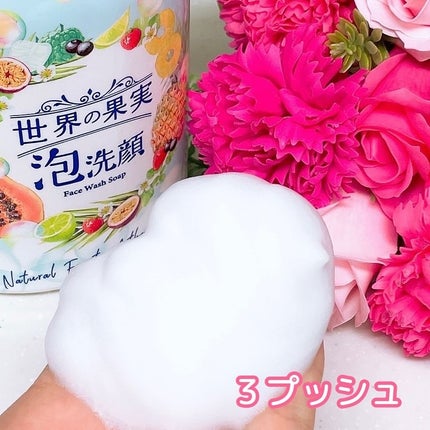 世界の果実 すっきり泡洗顔/世界の果実/泡洗顔を使ったクチコミ(4枚目)