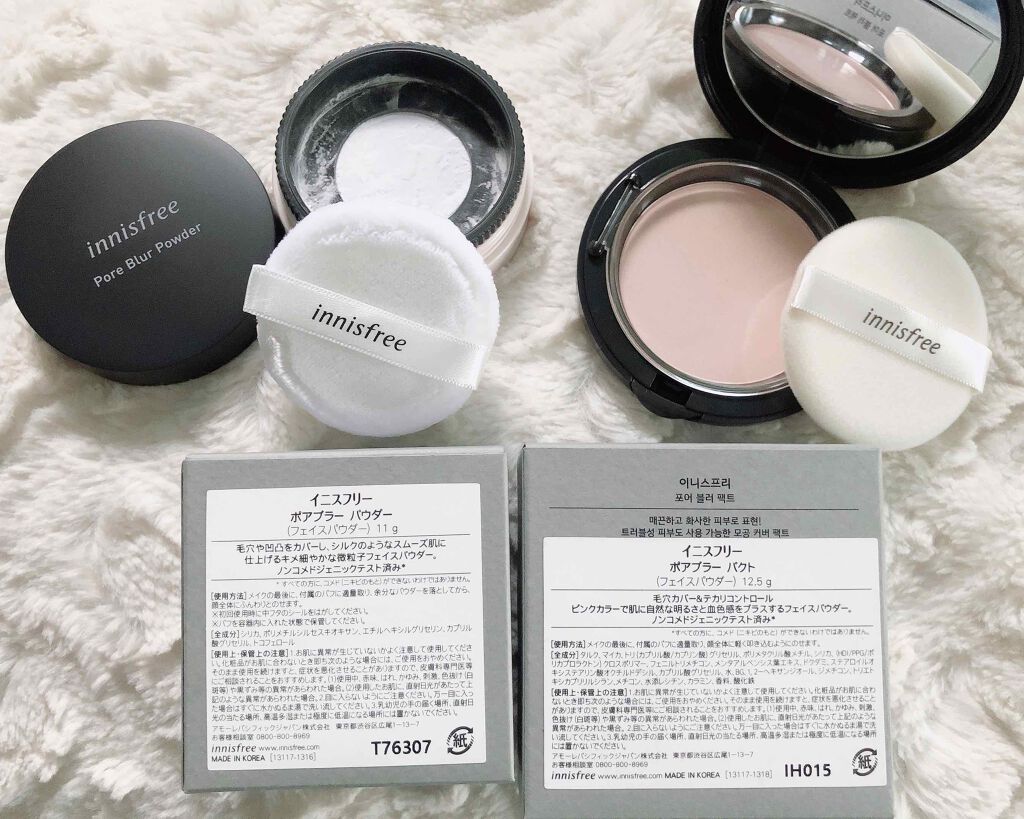 ポアブラー パクト/innisfree/プレストパウダーを使ったクチコミ（3枚目）