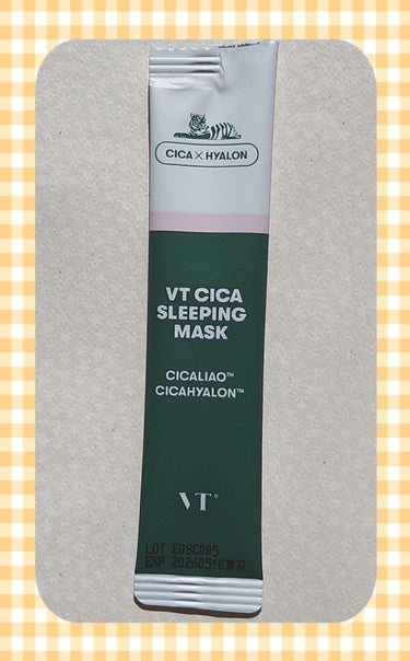 こんにちは(*´꒳`*)ﾟ*.・♡
☽︎‪︎.*·̩͙‬夜長月です☽︎‪︎.*·̩͙‬


『VT CICA スリーピングマスク』

毎回VT公式でお買い物するとたくさんくださるサンプル達、
ありがたい