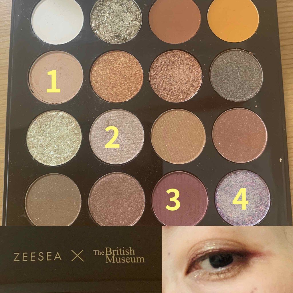 大英博物館 エジプトシリーズ アイシャドウパレット/ZEESEA/アイシャドウパレットを使ったクチコミ(3枚目)