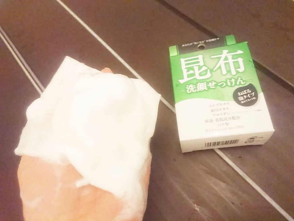 気になる洗顔石けん 昆布/マックス/洗顔石鹸を使ったクチコミ（2枚目）