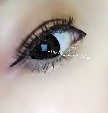 リキッドアイライナー ウォータープルーフ スーパーブラック/ドーリーウインク/リキッドアイライナーを使ったクチコミ(2枚目)
