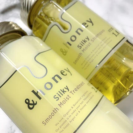 シルキー スムースモイスチャー シャンプー 1.0/ヘアトリートメント 2.0/&honey/市販シャンプーを使ったクチコミ(4枚目)