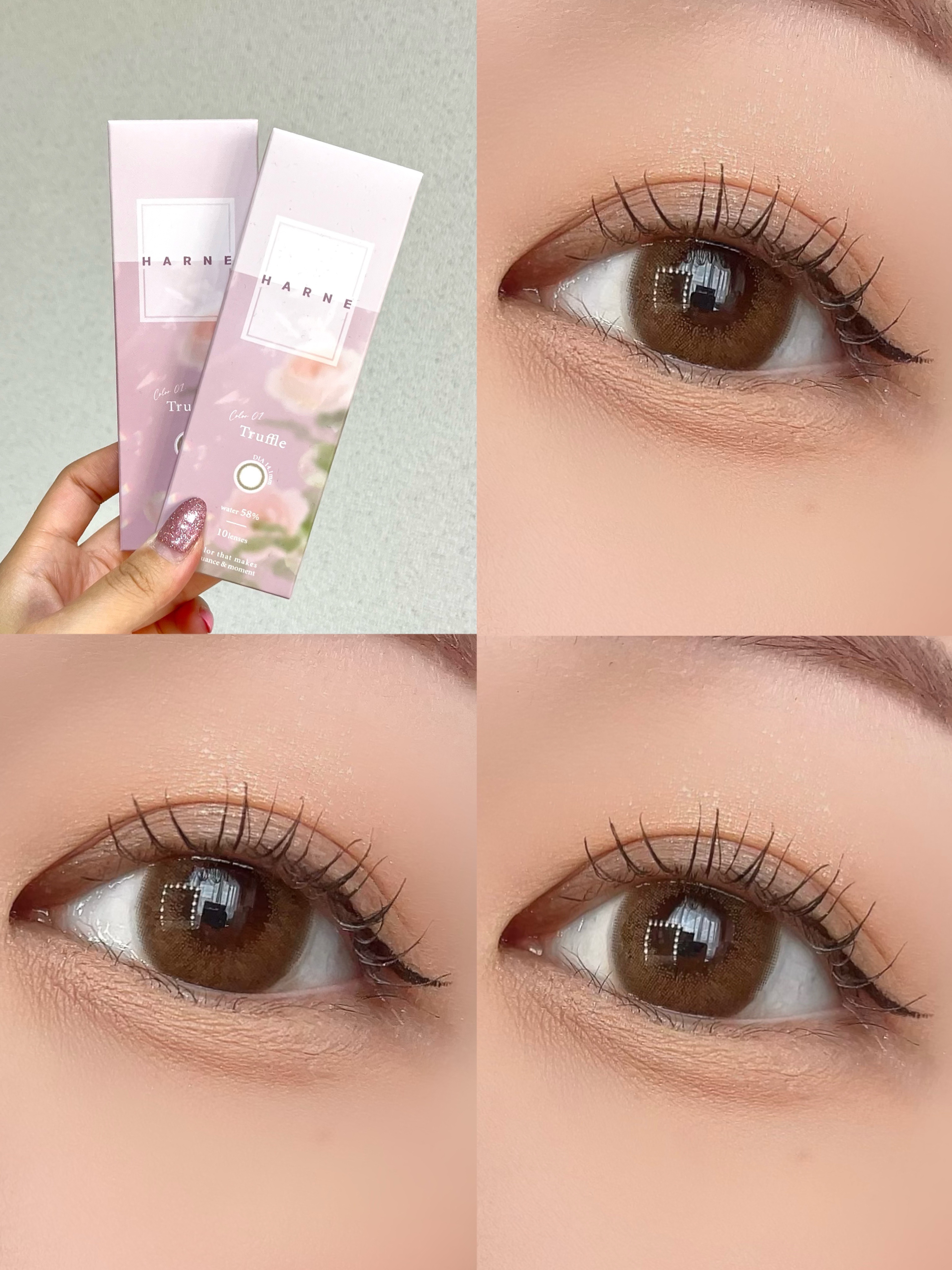 HARNE 1day/HARNE/ワンデー（１DAY）カラコンを使ったクチコミ（3枚目）