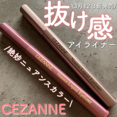 ニュアンスリキッドアイライナー/CEZANNE/リキッドアイライナーを使ったクチコミ（1枚目）