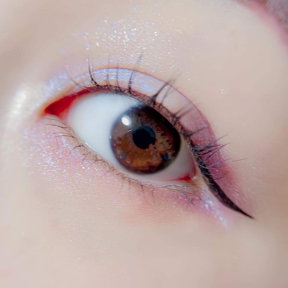 フラッシュクリエイター  EX09 Nocturnal Memory/LUNASOL/リキッドアイライナーを使ったクチコミ（3枚目）