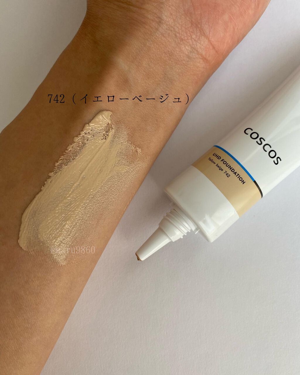 まるこ☺︎フォロバ100 on LIPS 「.【COSCOSUHDファンデーション742(イエローベージュ..」(6枚目)