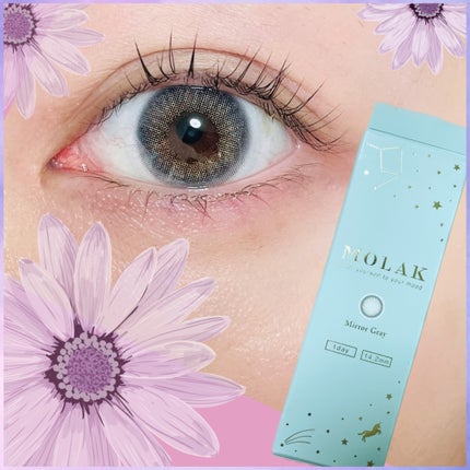 MOLAK 1day ミラーグレー/MOLAK/ワンデー(1DAY)カラコンを使ったクチコミ(1枚目)