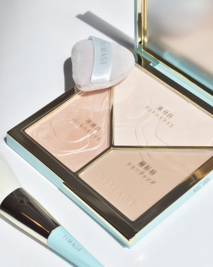 ハイライトシェーディングパレット/TIMAGE/パウダーハイライトを使ったクチコミ(7枚目)