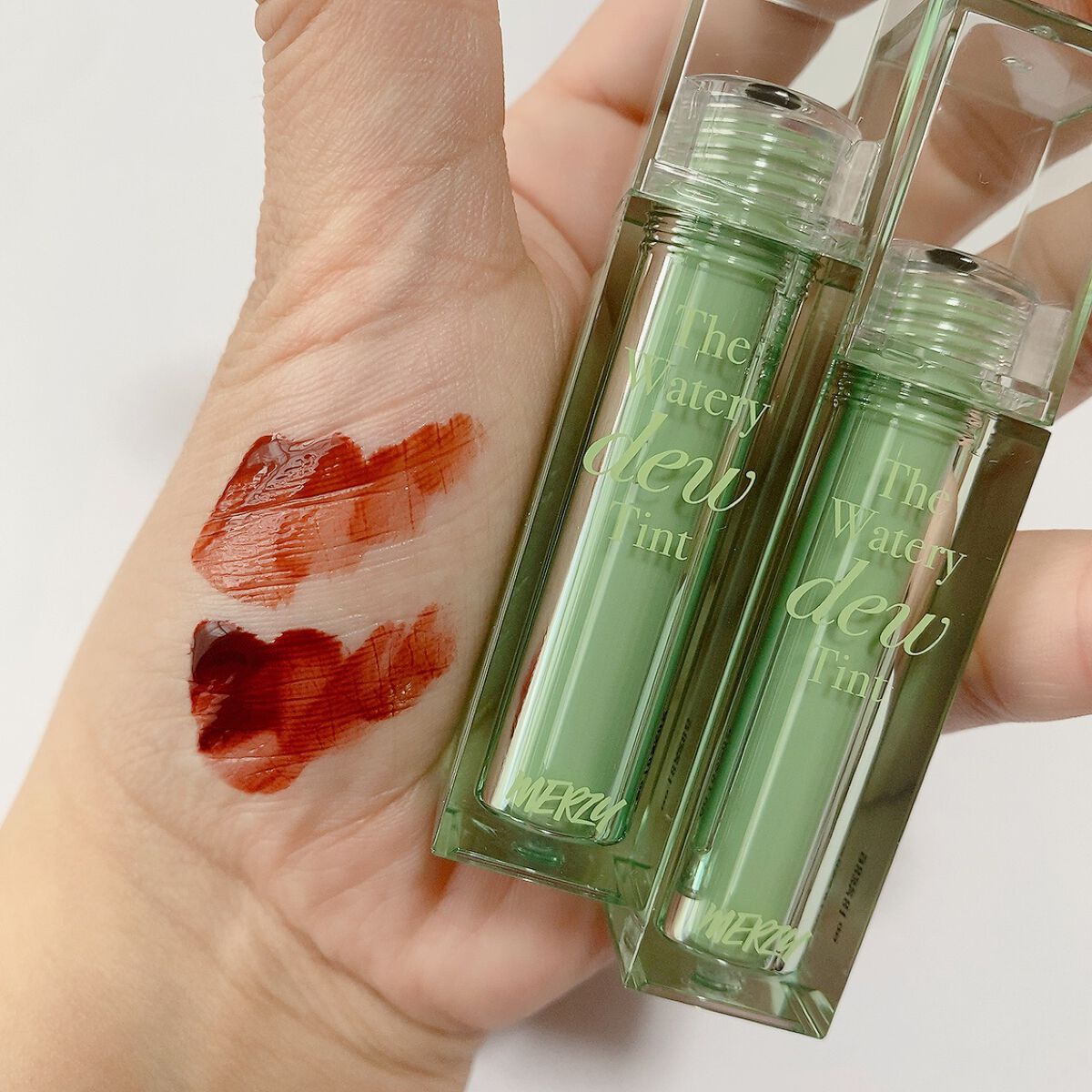 ザ ウォータリーデューティント/MERZY/リップティントを使ったクチコミ（3枚目）