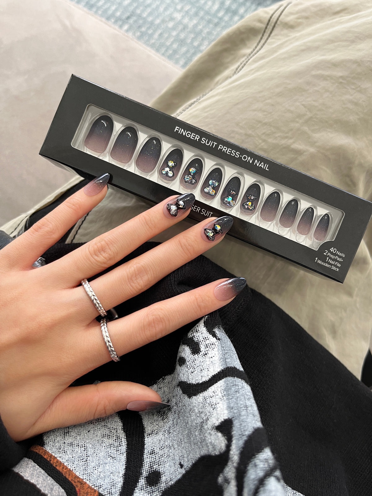 ネイルチップ(シールタイプ) テディ(Teddie）/FINGER SUIT/ネイルチップ・パーツを使ったクチコミ（1枚目）