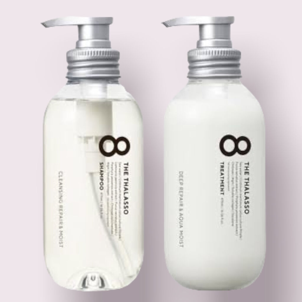 [旧商品]クレンジングリペア＆モイスト 美容液シャンプー／ディープリペア＆アクアモイスト 美容液トリートメント/エイトザタラソ/市販シャンプーを使ったクチコミ（1枚目）