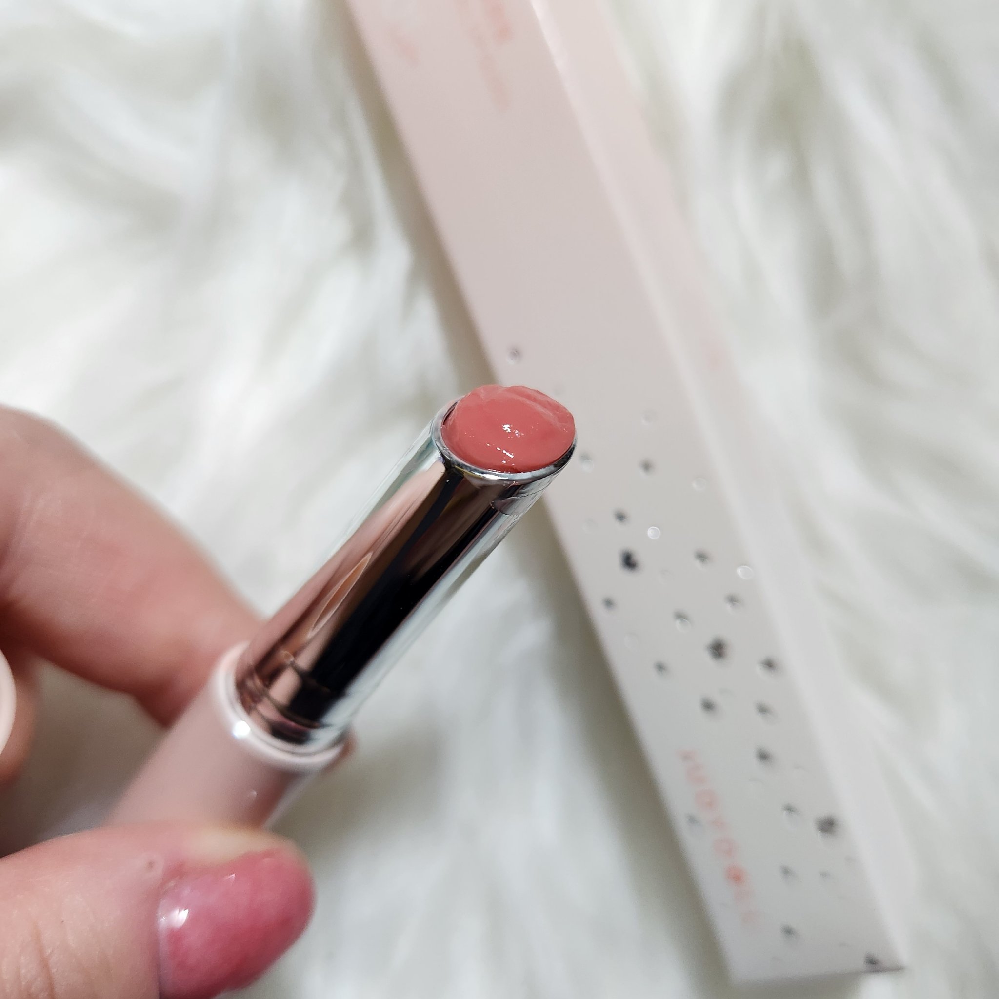 とろ蜜リップペン #01 白湯もも/JUDYDOLL/口紅を使ったクチコミ（2枚目）