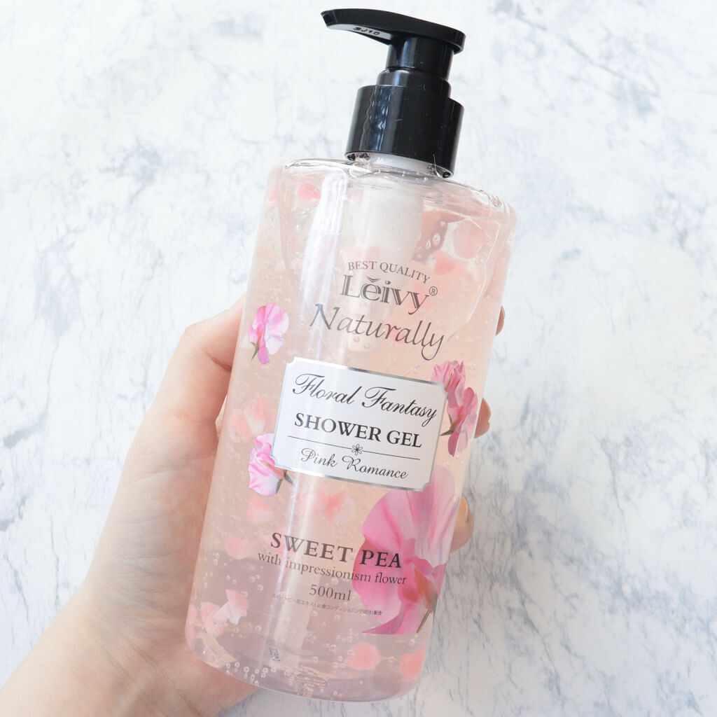 レイヴィー ファンタジーボディーシャンプー スイートピー/Leivy/ボディソープを使ったクチコミ（2枚目）