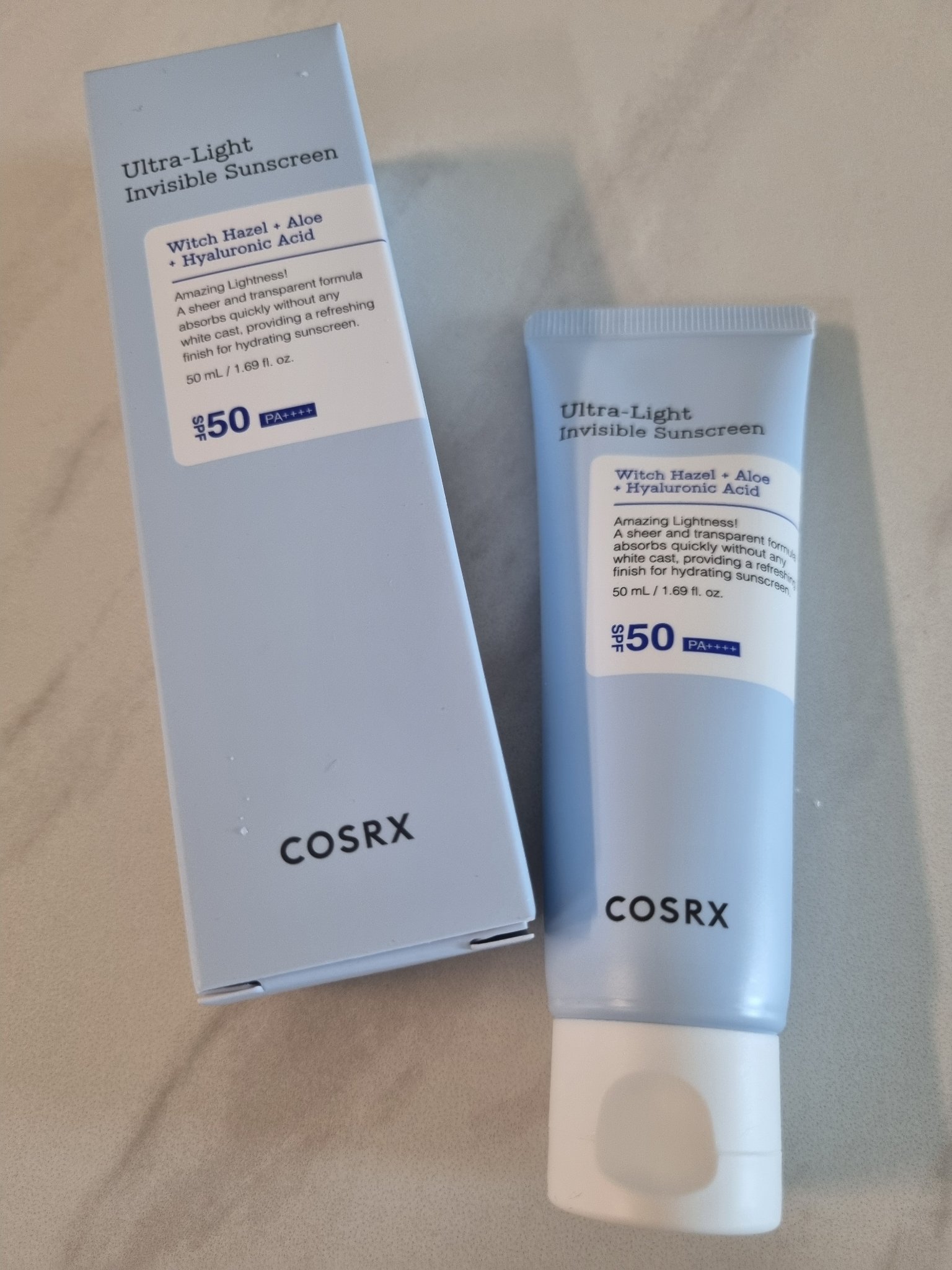 ウルトラライト透明UVクリーム/COSRX/日焼け止めクリームを使ったクチコミ（1枚目）