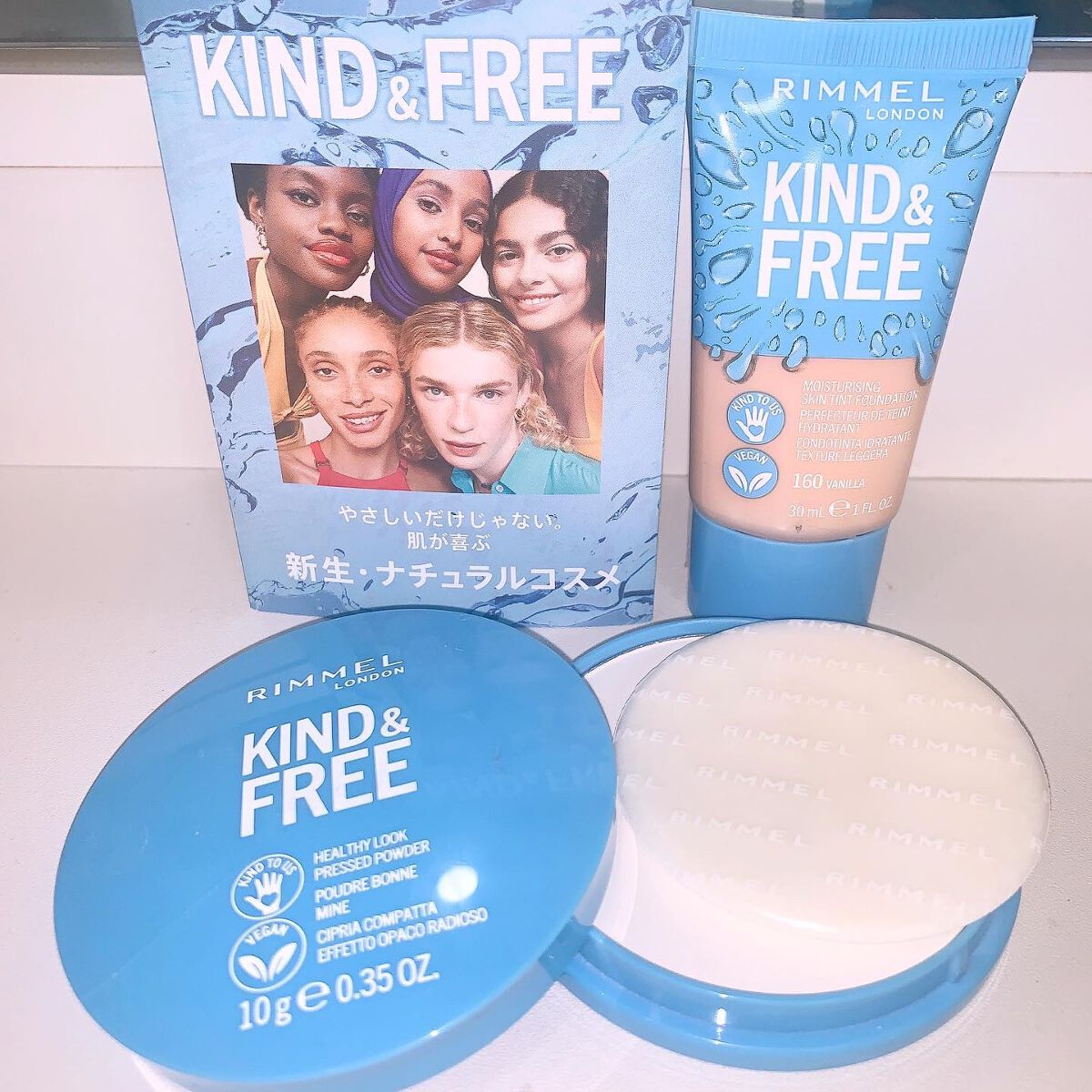 🩵🩵🩵

RIMMELの新ライン✨
💖KIND&FREE カインドアンドフリー💖

人・動物・環境に優しい🌏
肌が喜ぶ新生ナチュラルコスメ🌿

☑️モイストスキンティント
(160バニラ・標準)
100%ヴィーガン&クリーンな