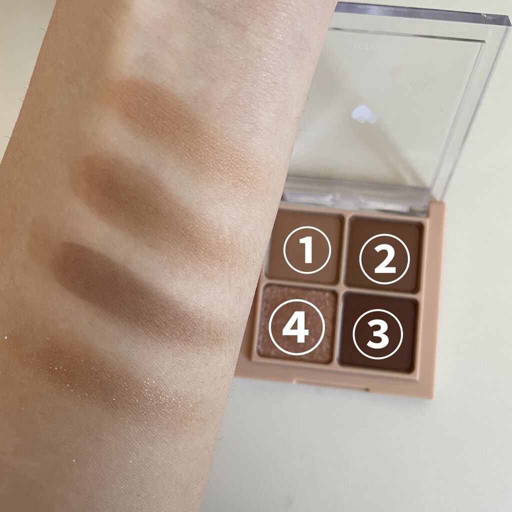 ベターザンアイズ/rom&nd/アイシャドウパレットを使ったクチコミ（3枚目）