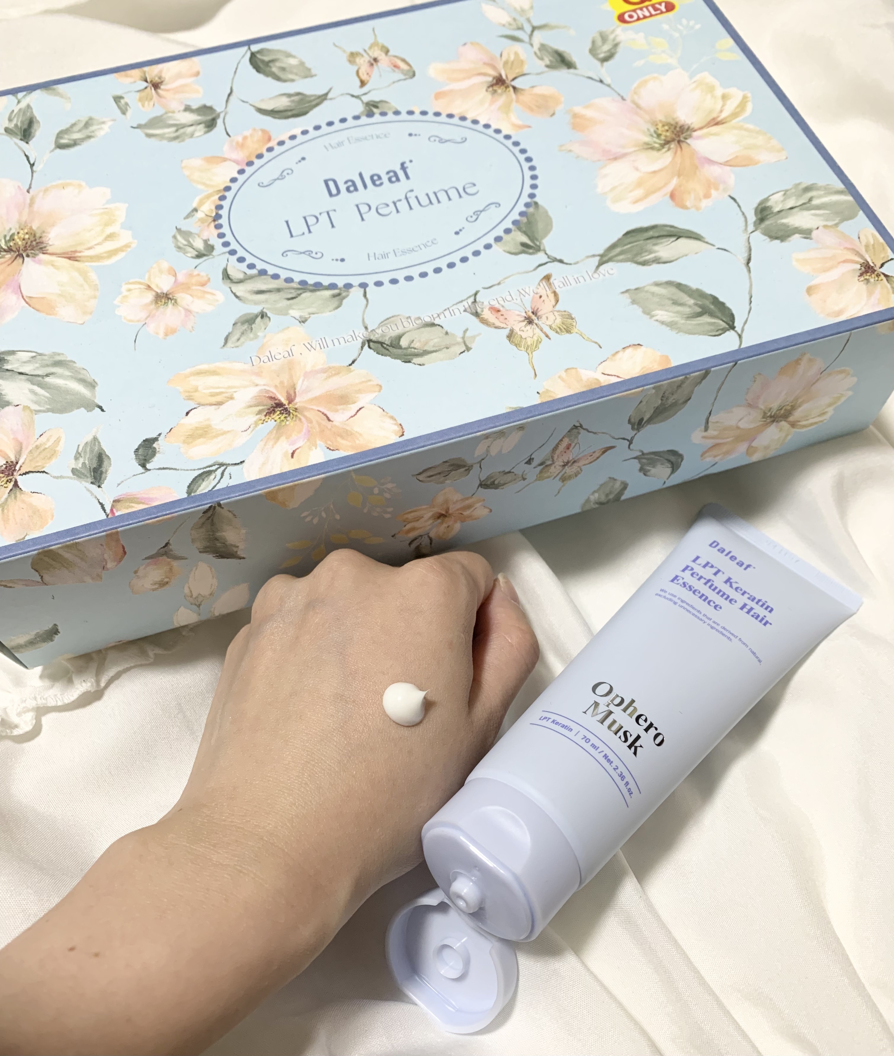 LPT Keratin パフュームヘアエッセンス Blooming Rose/Daleaf/ヘアミルクを使ったクチコミ（3枚目）