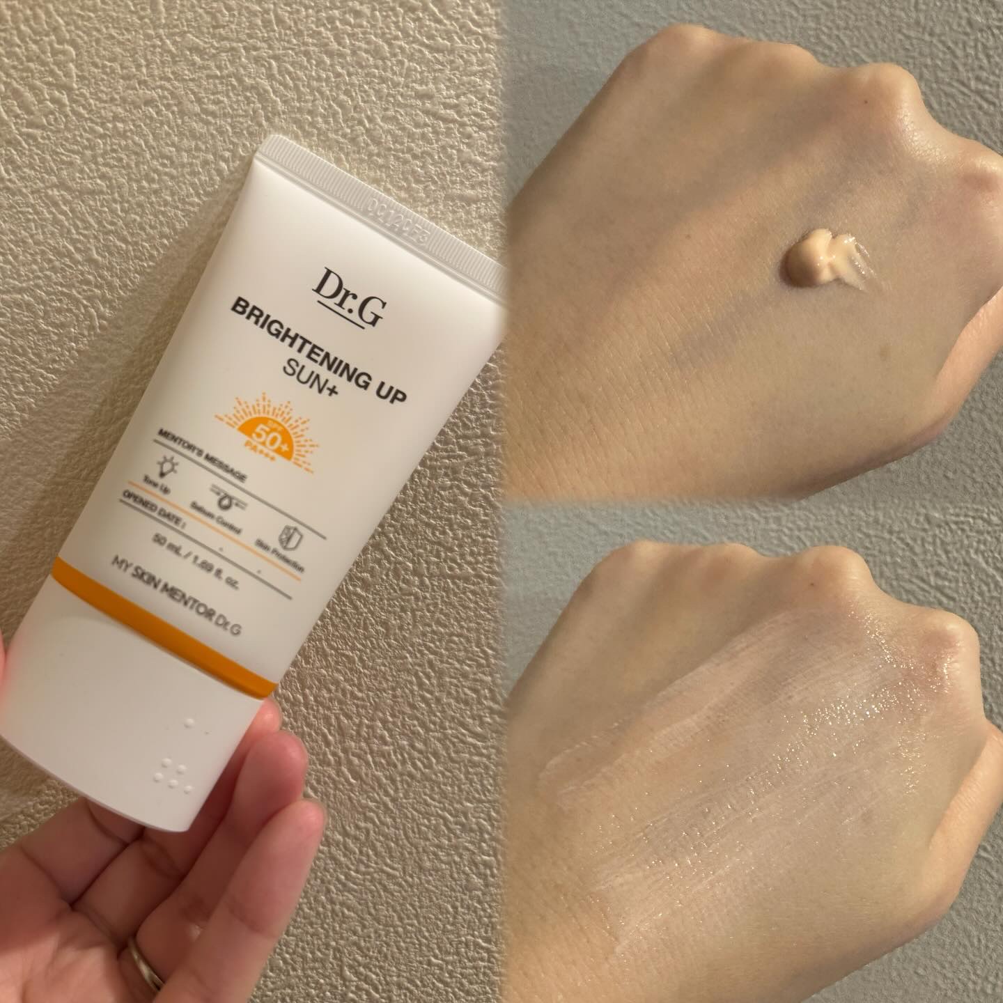 ブライトニングアップサンプラス/Dr.G/日焼け止めクリームを使ったクチコミ（3枚目）
