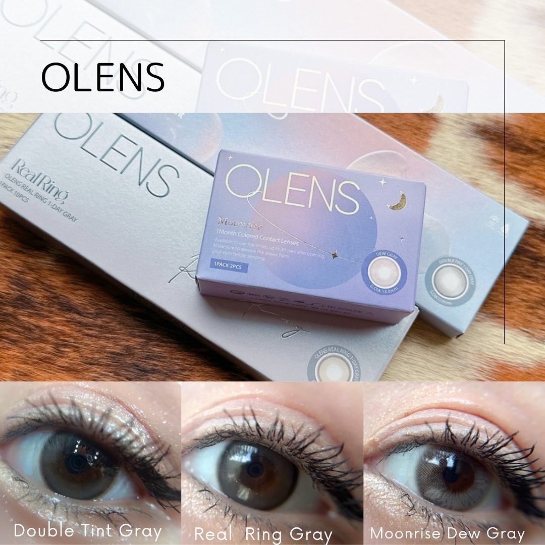 Real Ring 1day グレー/OLENS/ワンデー（１DAY）カラコンを使ったクチコミ（1枚目）
