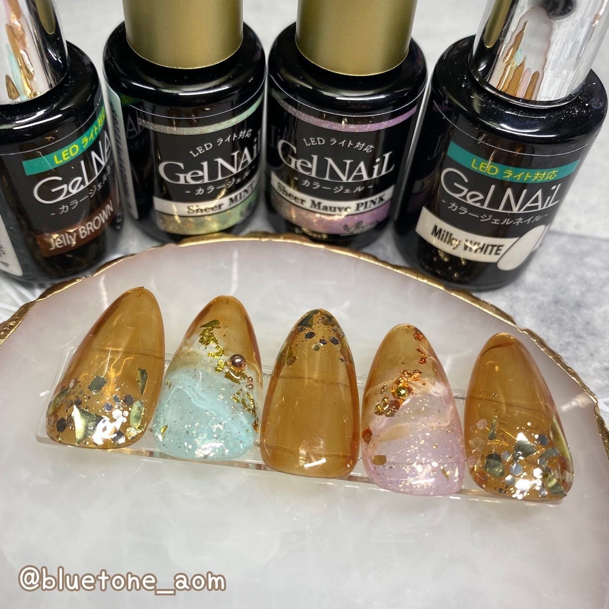 ジェルネイル(ライト対応)/セリア/ジェルネイルを使ったクチコミ(3枚目)