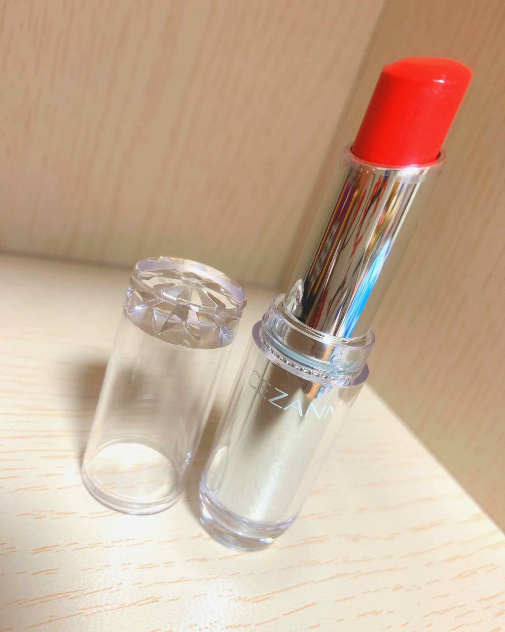 ラスティンググロスリップ/CEZANNE/口紅を使ったクチコミ（1枚目）