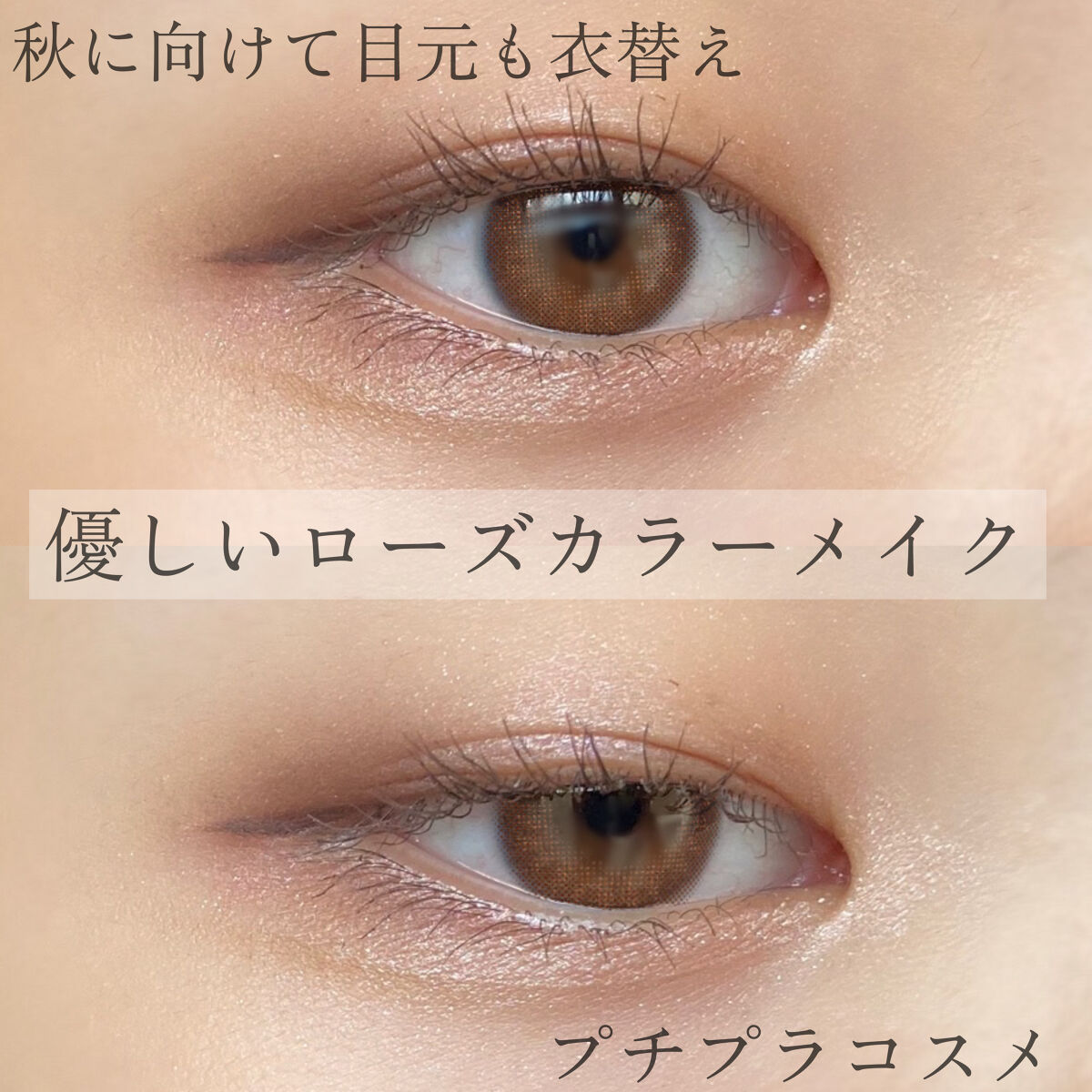 🍁 秋に向けて衣替え、優しいローズメイク 🍁

こんばんは、れいん🌧です。

今回はもう少しで9月！秋になっていくということでプチプラコスメで作る秋の衣替えメイクをご紹介したいと思います！

優しい色味でまとめているので季節の変わり目