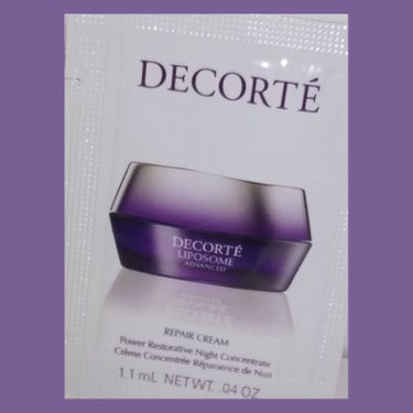 DECORTÉ リポソーム アドバンスト　リペアクリームのクチコミ「コスメデコルテ
クリーム

DECORTÉ美容液 大好きなので
ライン使い良いですね

クリー.....」（1枚目）