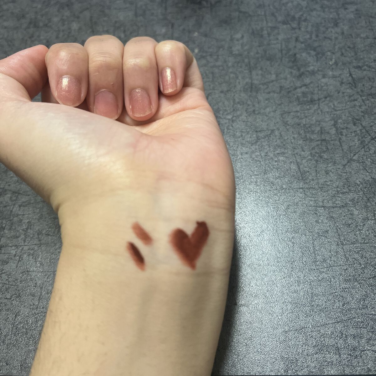 ミルクティーベルベットティント 08 アールグレイティー/rom&nd/リップティントを使ったクチコミ（3枚目）