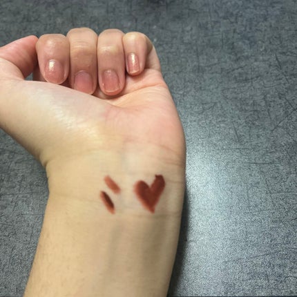 ミルクティーベルベットティント 08 アールグレイティー/rom&nd/リップティントを使ったクチコミ(3枚目)