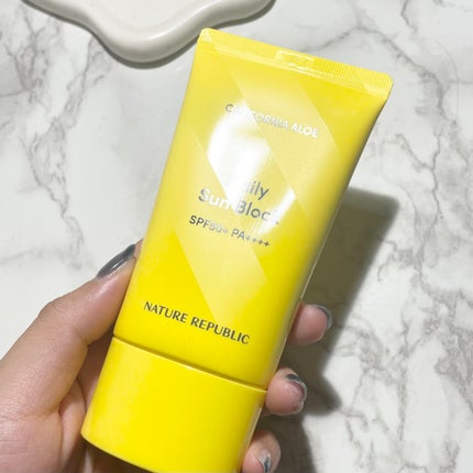 カリフォルニアアロエデイリーサンブロック /ネイチャーリパブリック/日焼け止めクリームを使ったクチコミ(3枚目)