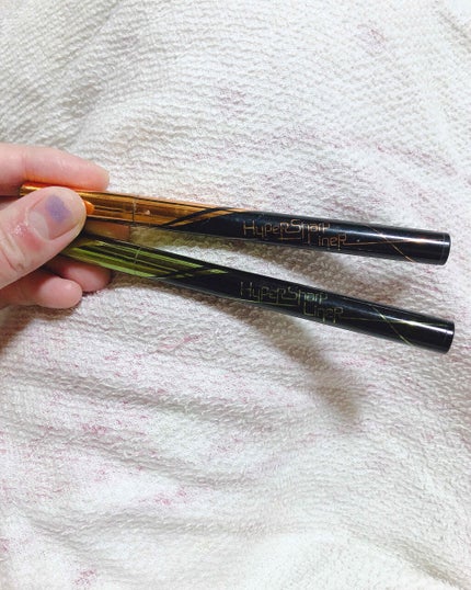 ハイパーシャープ ライナー R KH-1 カーキ/MAYBELLINE NEW YORK/リキッドアイライナーを使ったクチコミ(1枚目)