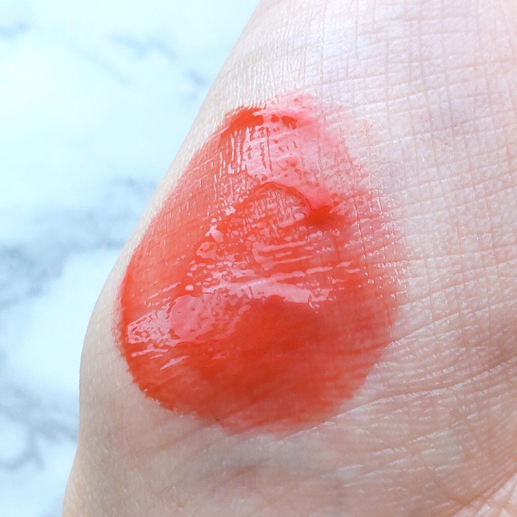 BLOOM JELLY TINT  01 Pure Coral/CRAN BY MOLAK /口紅を使ったクチコミ（2枚目）
