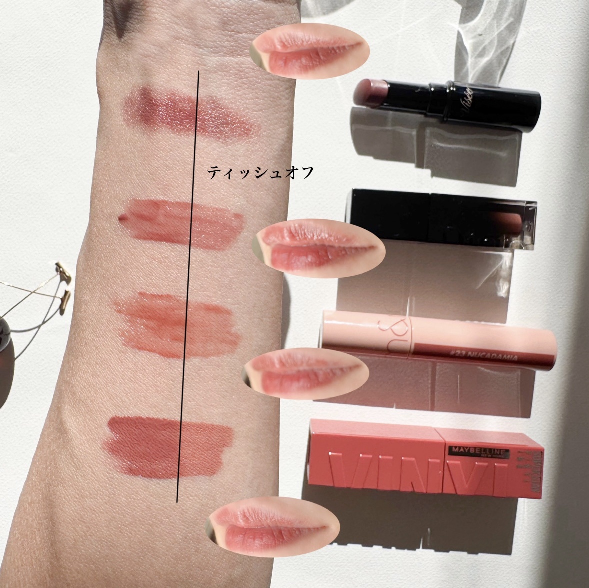 ジューシーラスティングティント/rom&nd/リップティントを使ったクチコミ（3枚目）