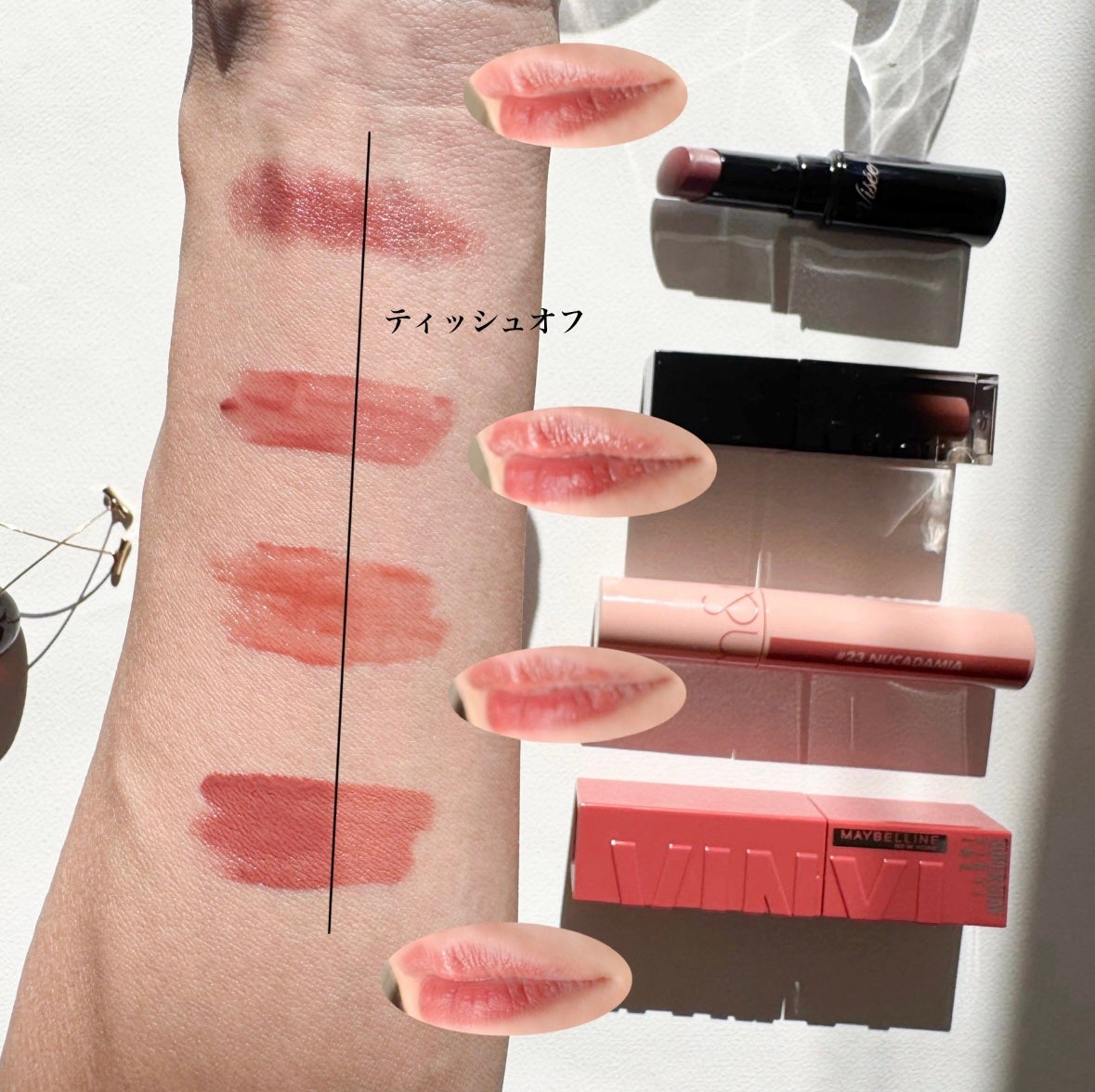 ジューシーラスティングティント/rom&nd/リップティントを使ったクチコミ(3枚目)