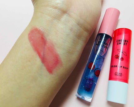 チェリーモイスチャー リップグロウ/ETUDE/リップグロスを使ったクチコミ(4枚目)