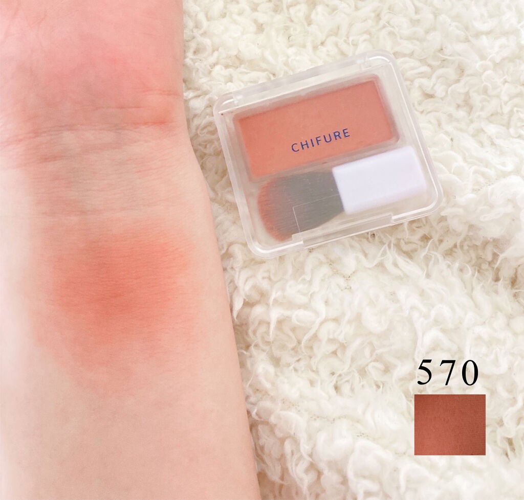 パウダー チーク/ちふれ/パウダーチークを使ったクチコミ(2枚目)