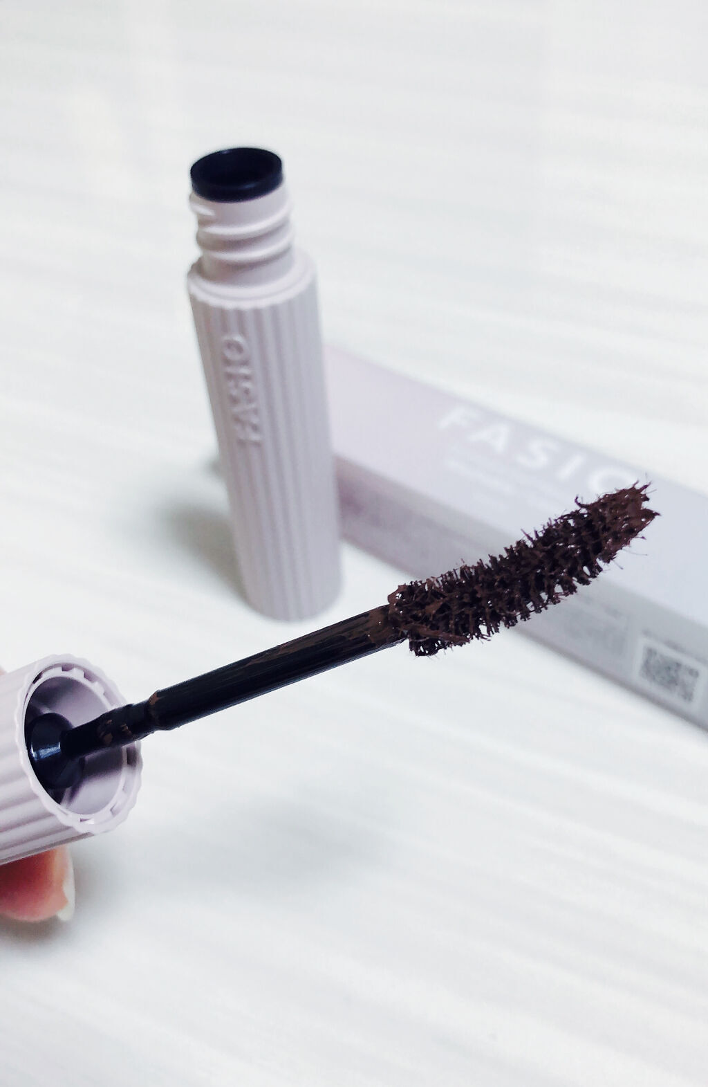 パーマネントカール マスカラ F（ロング） 02 ブラウン/FASIO/マスカラを使ったクチコミ（2枚目）