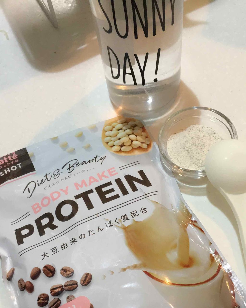 ボディメイクプロテイン カフェラテ/リブ・ラボラトリーズ/ソイプロテインを使ったクチコミ（2枚目）