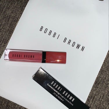 クラッシュド リキッド リップ 12 ギブアフィグ/BOBBI BROWN/口紅を使ったクチコミ（1枚目）