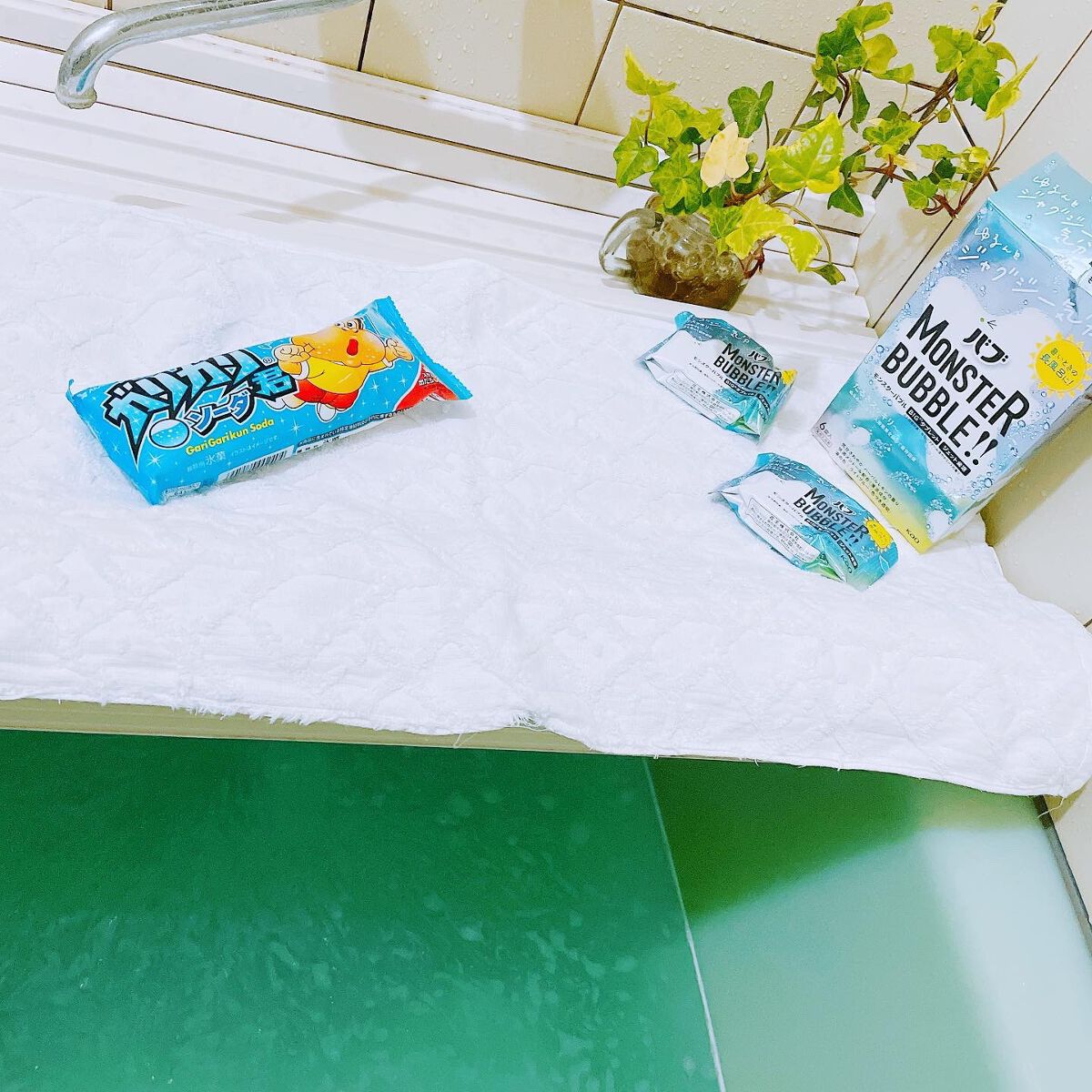 モンスターバブル ゆるんとジャグジー気分/バブ/炭酸系入浴剤を使ったクチコミ（1枚目）