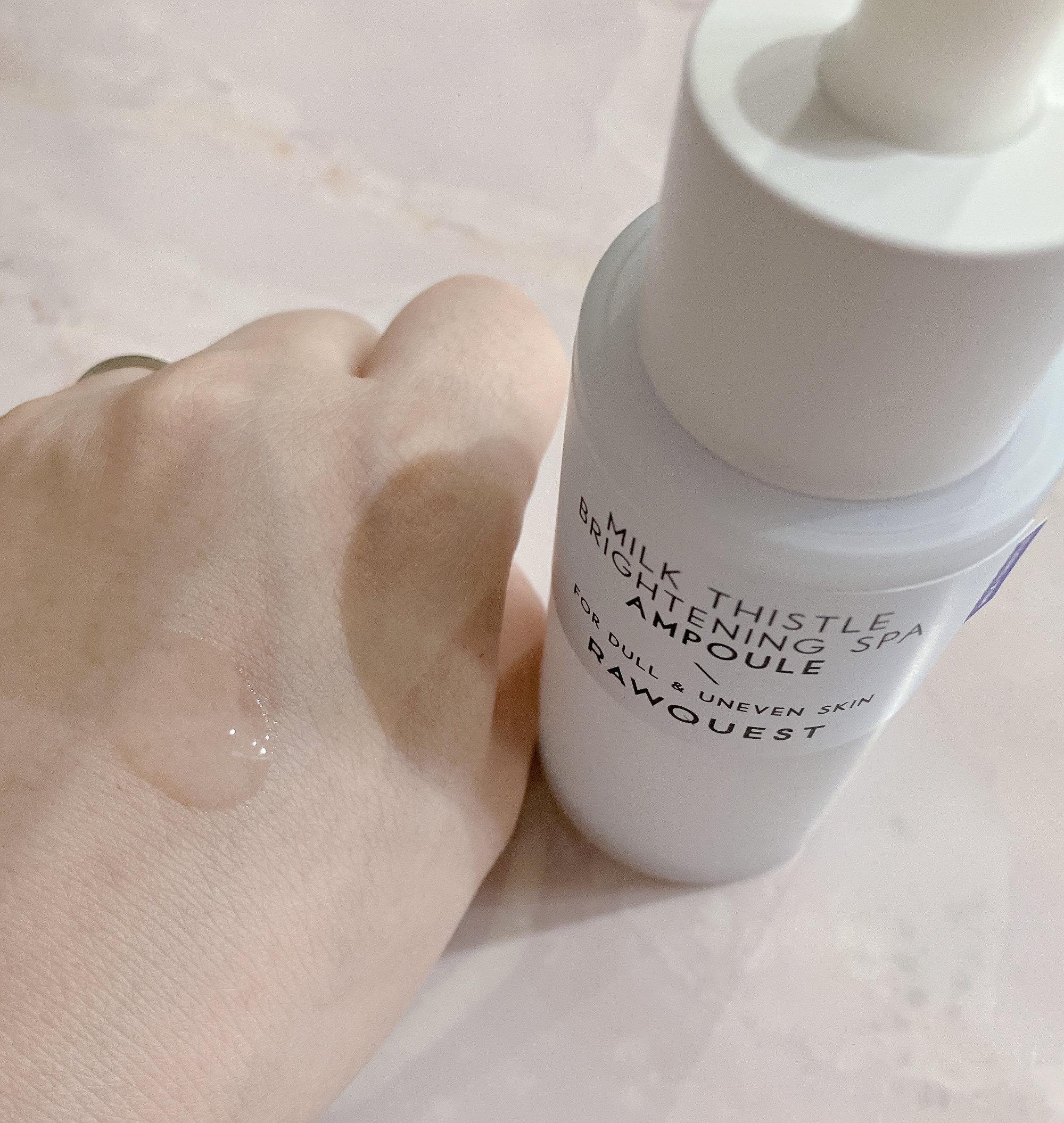 ミルクシスルブライトニングスパ アンプル/RAWQUEST/美容液を使ったクチコミ（2枚目）