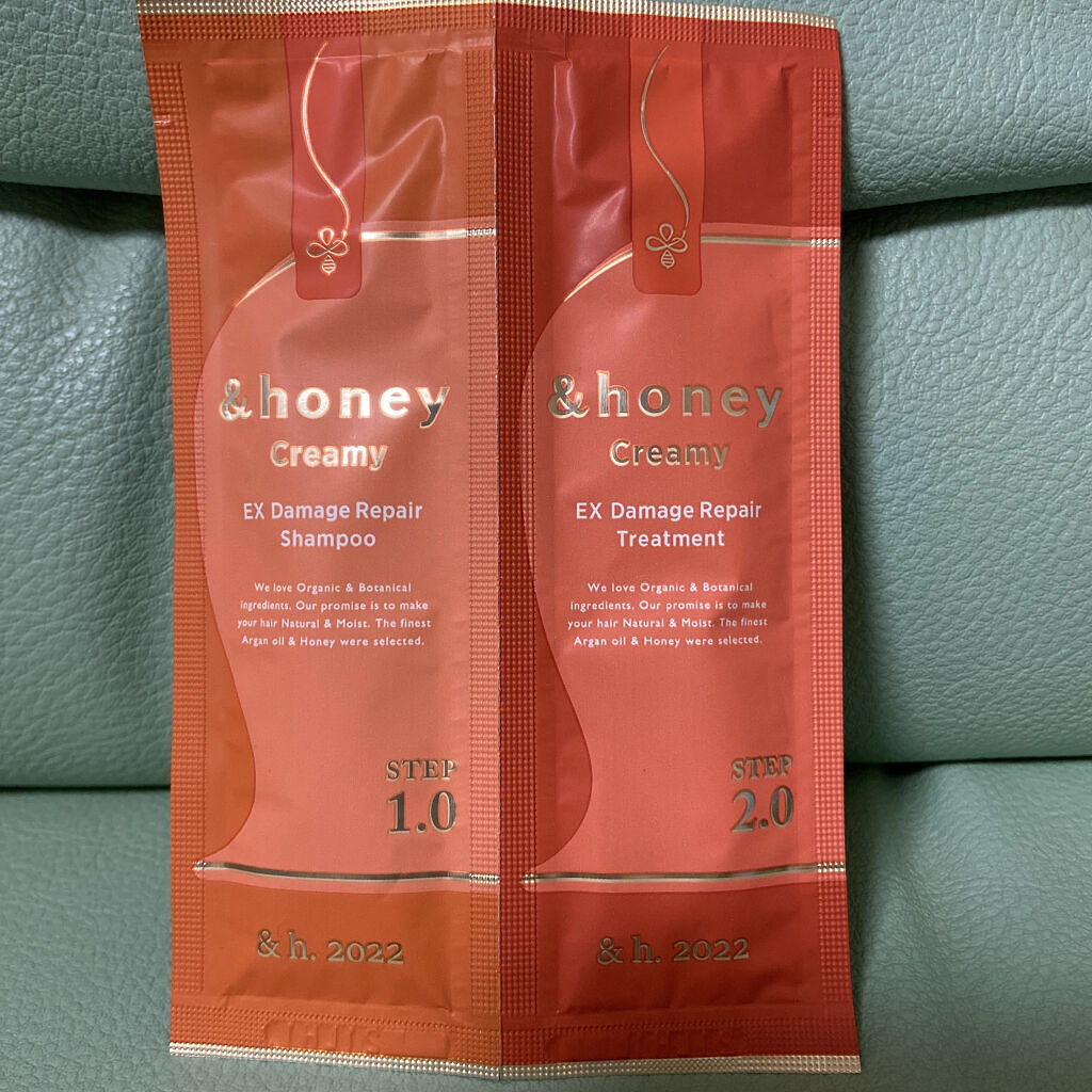 Creamy EXダメージリペアシャンプー1.0/ヘアトリートメント2.0/&honey/市販シャンプーを使ったクチコミ（1枚目）
