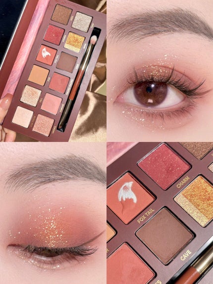 エクスプローラ12色 動物アイシャドウパレット/PERFECT DIARY/アイシャドウパレットを使ったクチコミ(4枚目)