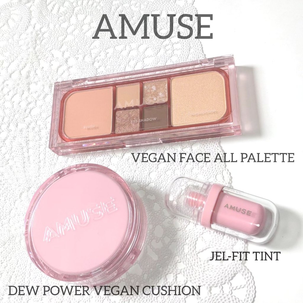 ヴィーガンフェイスオールパレット 01ムーングロウ/AMUSE/アイシャドウパレットを使ったクチコミ（1枚目）