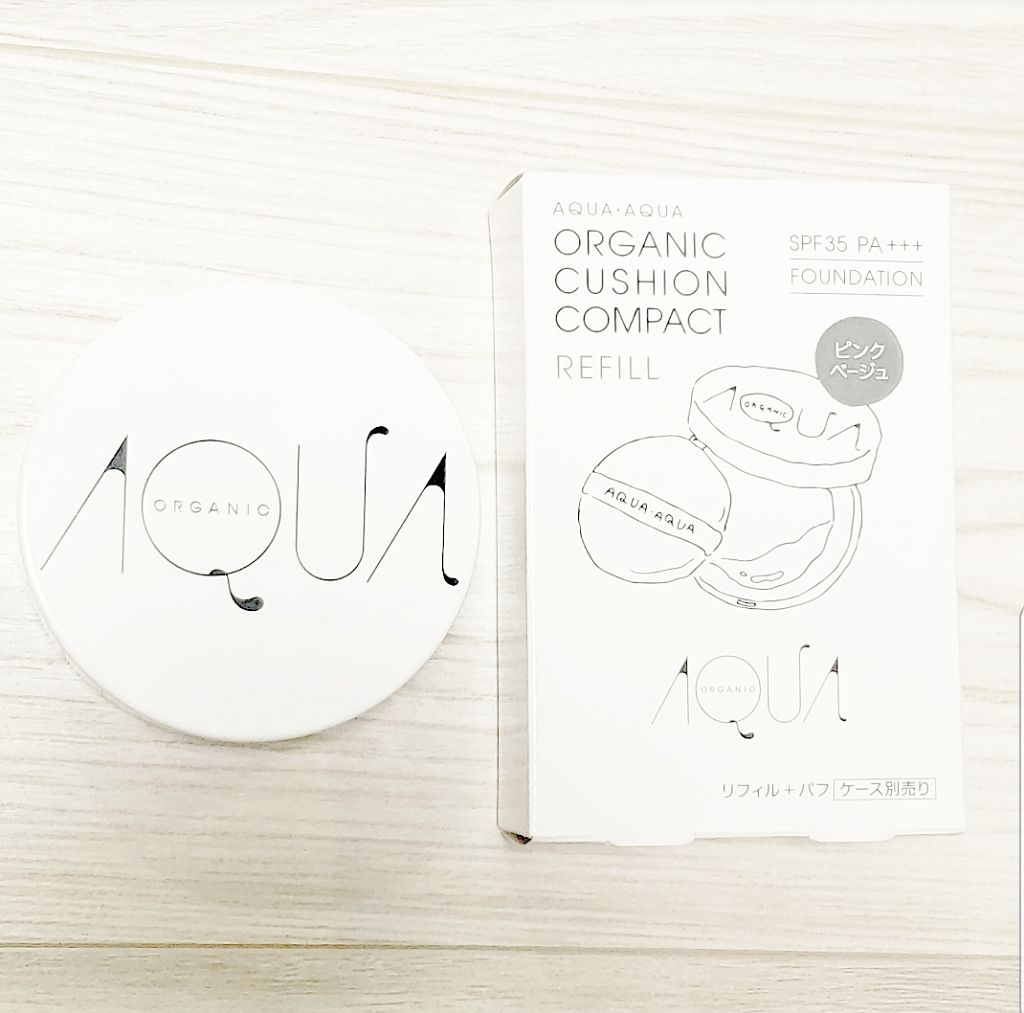 オーガニッククッションコンパクト/アクア・アクア/クッションファンデーションを使ったクチコミ（1枚目）
